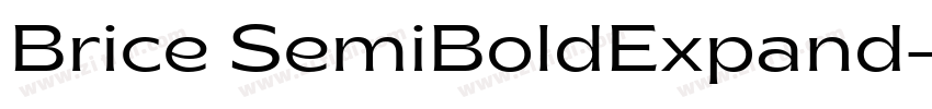Brice SemiBoldExpand字体转换